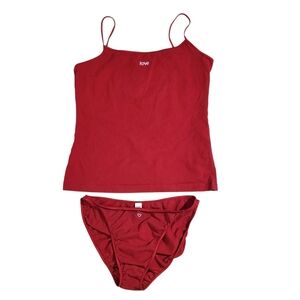 Gap Vintage Red Cami And Panties Valentine Set L
